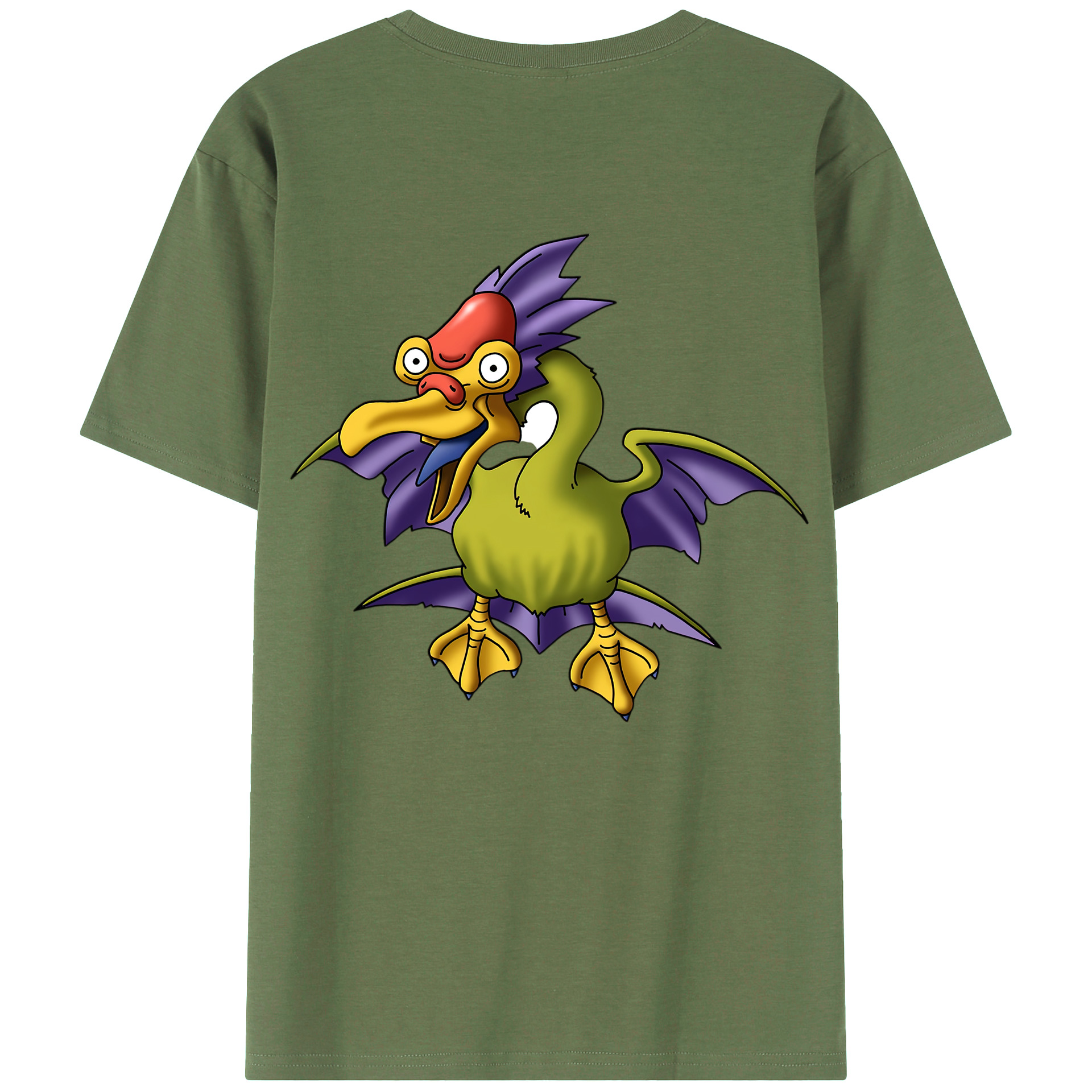 （画像用） ドラゴンクエスト Doragon Kuesuto Dragon Quest 綿100％ メンズ半袖Tシャツ（バックプリント） 通気性
